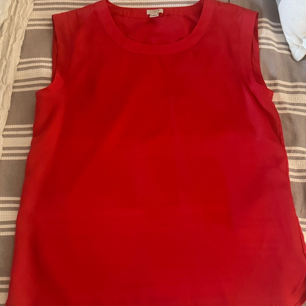 Sleeveless orangish Blouse